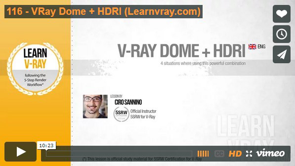 VRay Dome + HDRI