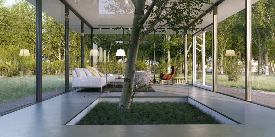 House in forest