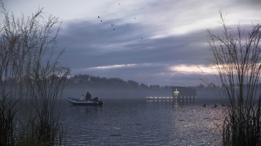 Church on the lake