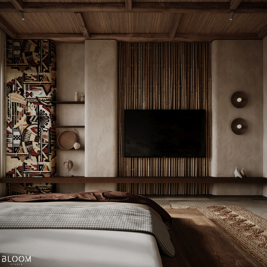 African Master Bedroom