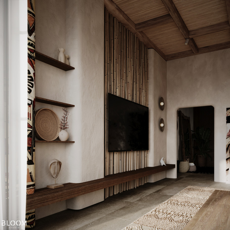 African Master Bedroom