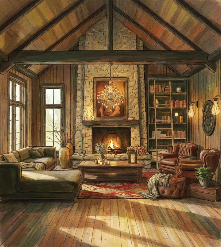 Warm Rustic Home Inter