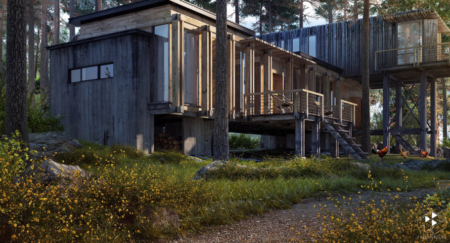 House in the mountain