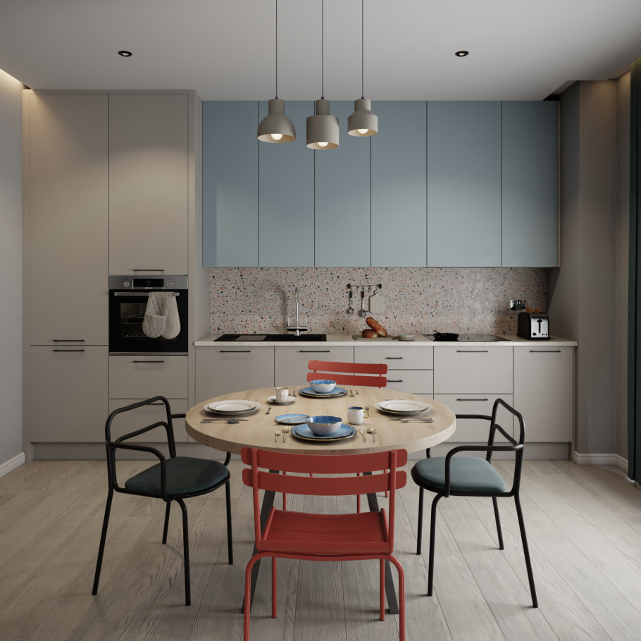 Open Living & Kitchen