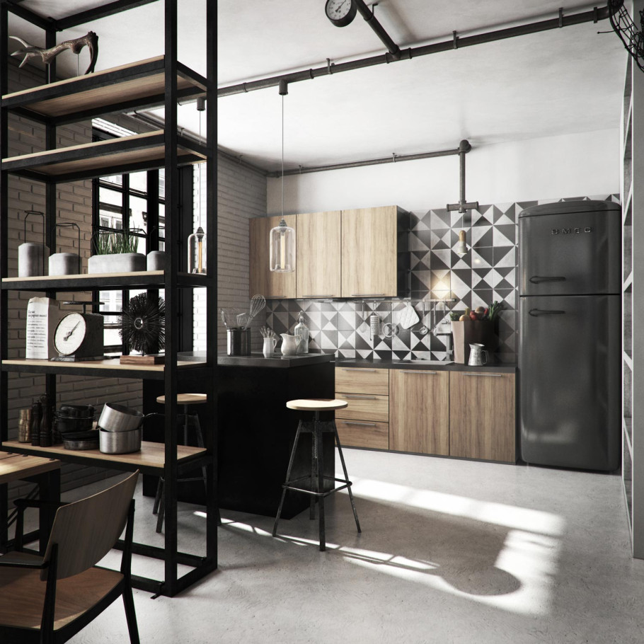 Industrial apartment