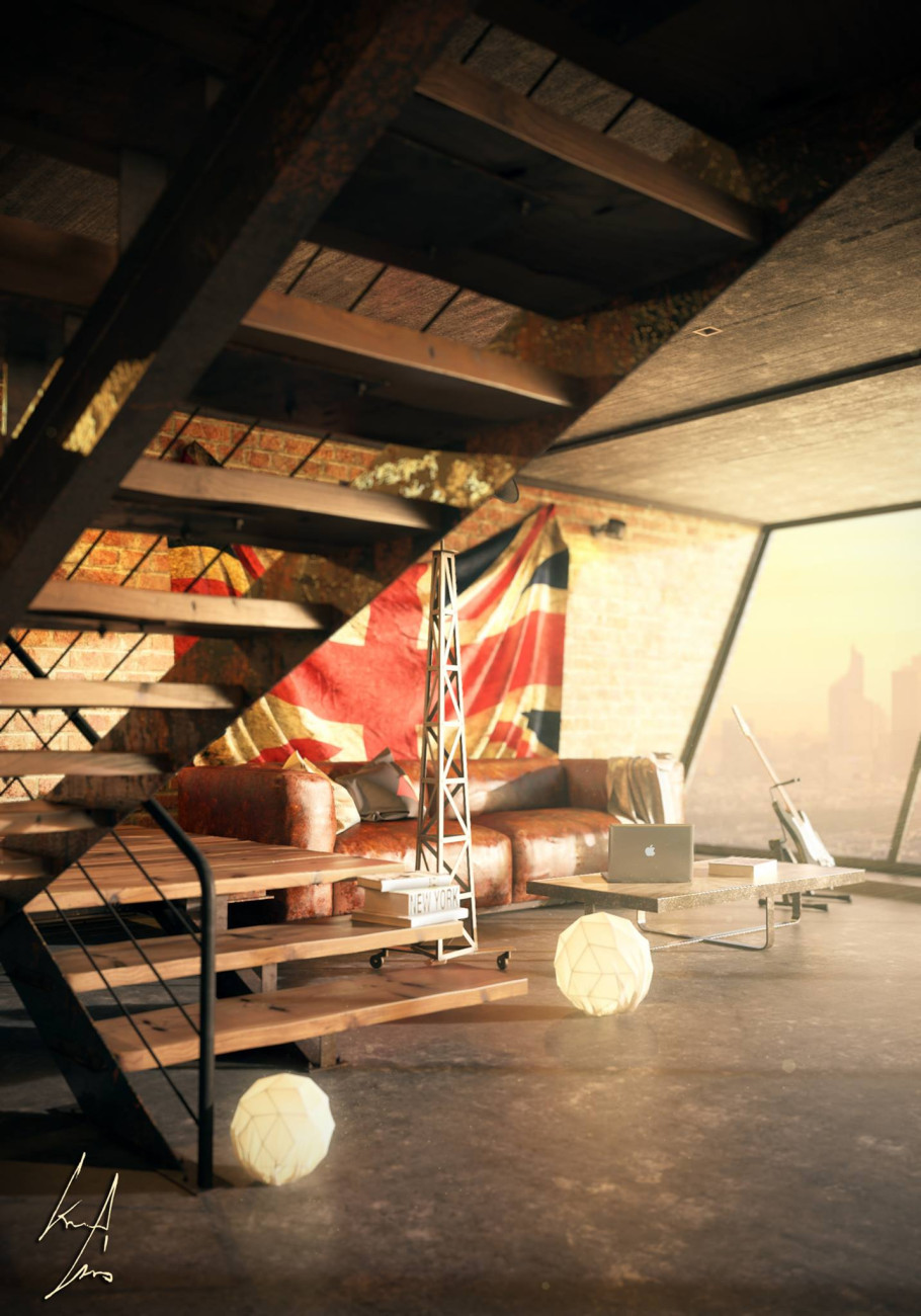 Industrial Bedroom