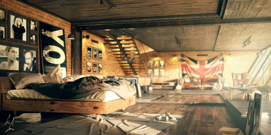 Industrial Bedroom