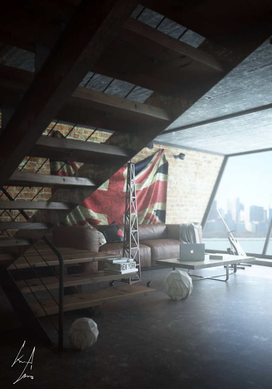 Industrial Bedroom