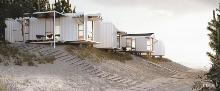Prefab House in Dunes