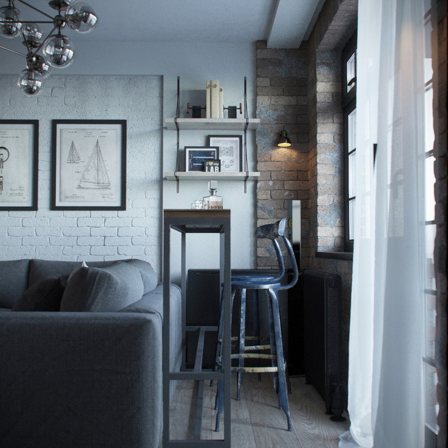 Loft in a small apartment