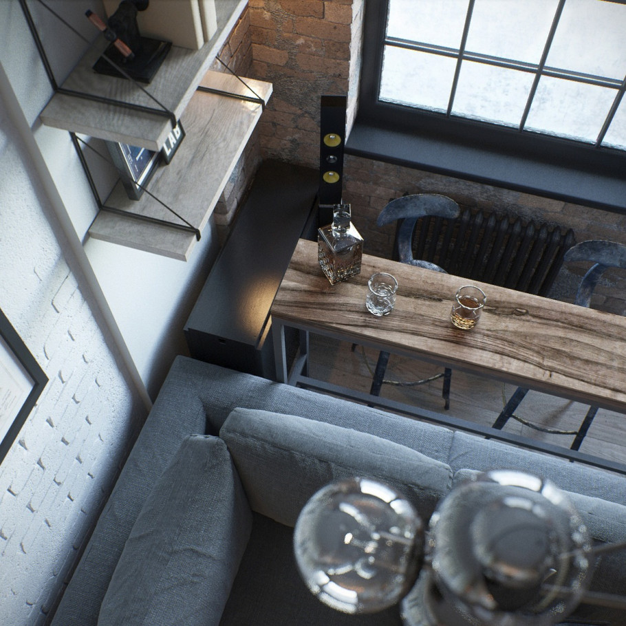 Loft in a small apartment