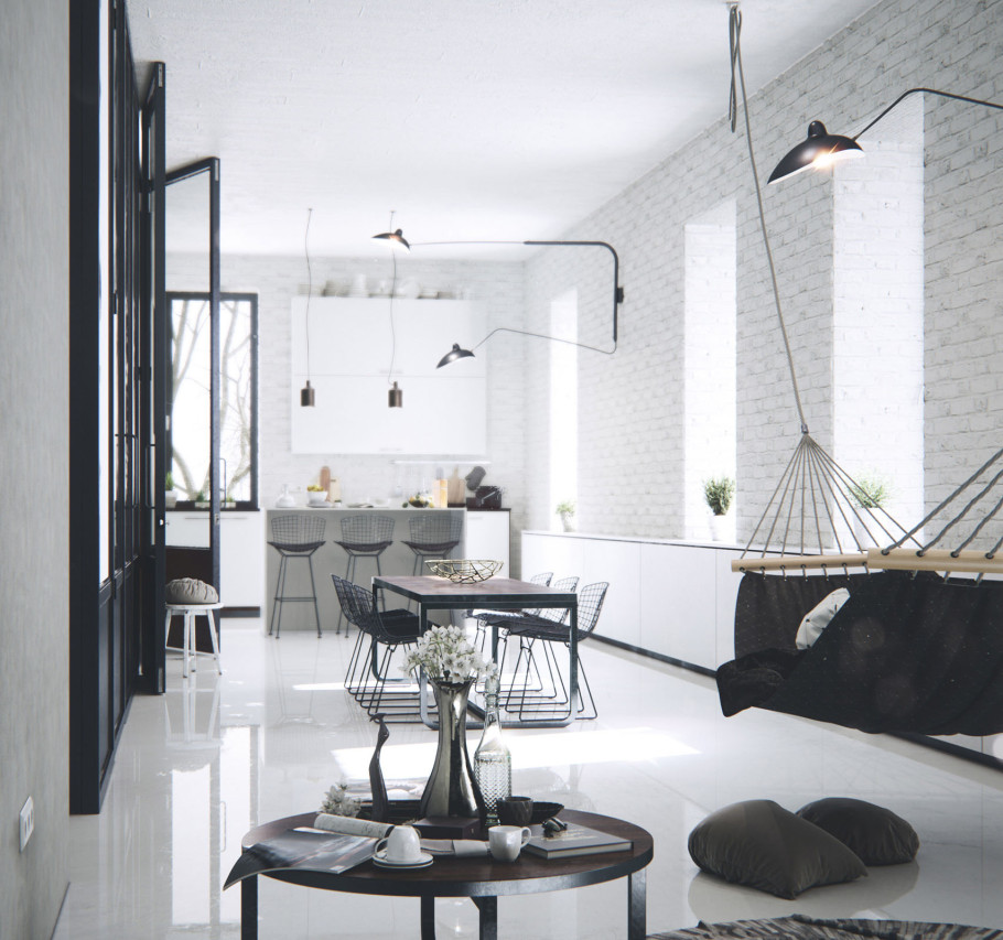 Black & White Apartment