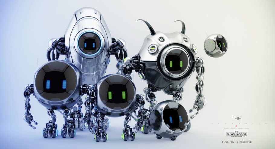Robotic Ufo Family