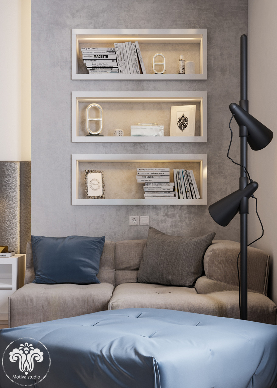 White & Grey Bedroom