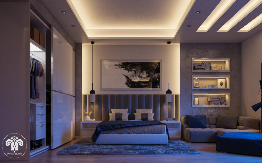 White & Grey Bedroom
