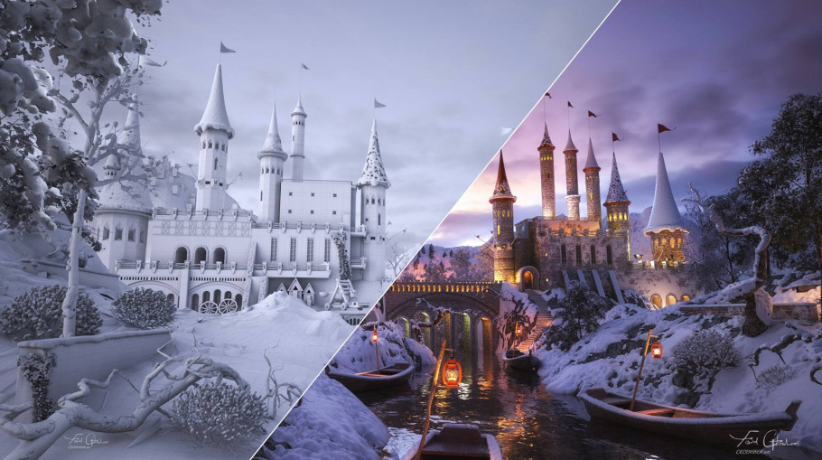 A Castle In The Snow