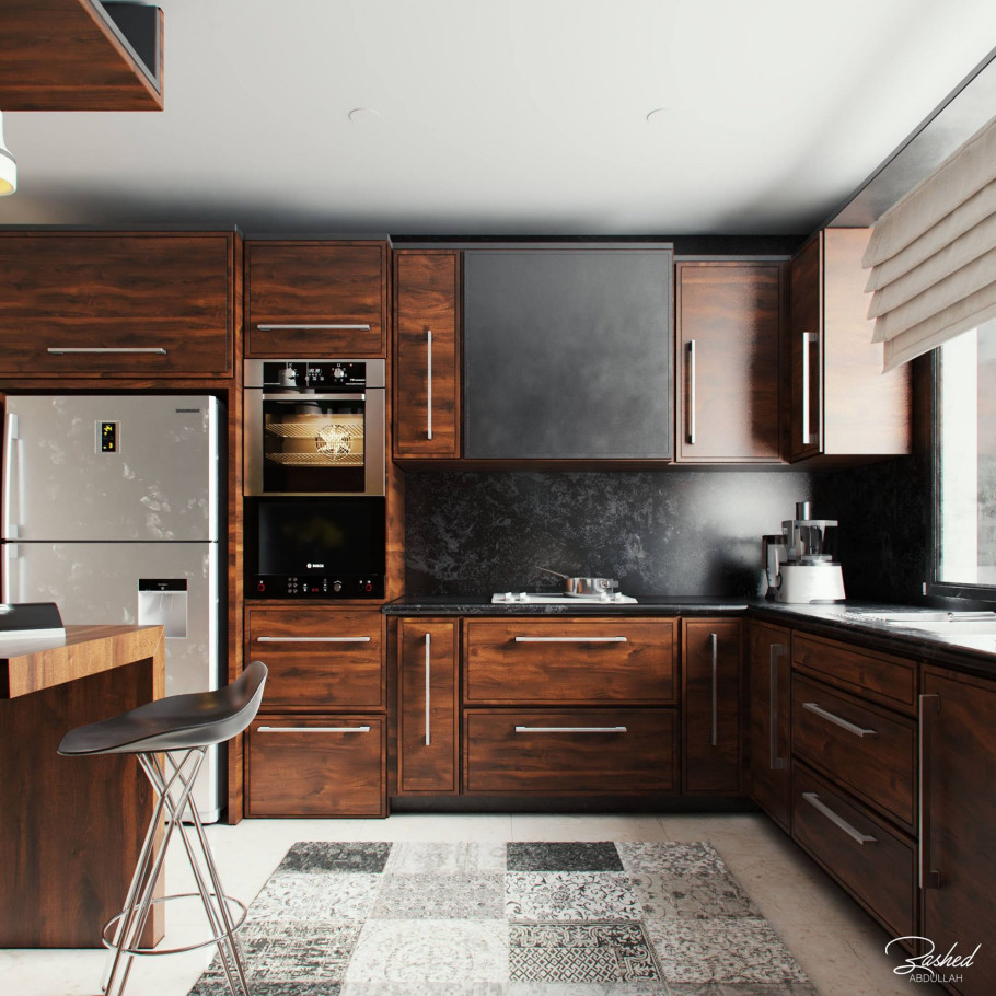 Brown Kitchen