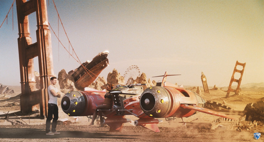 Scifi Hover Bike