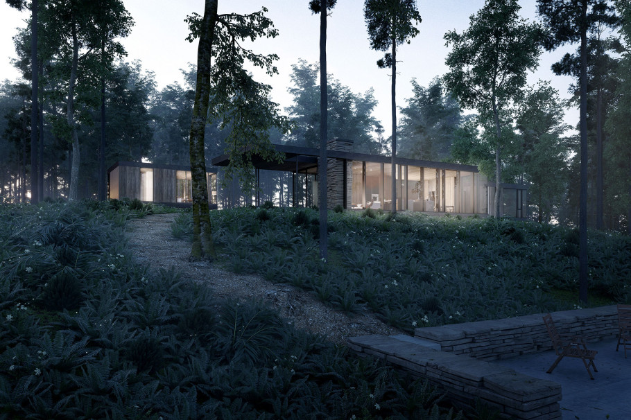 Villa In Forest