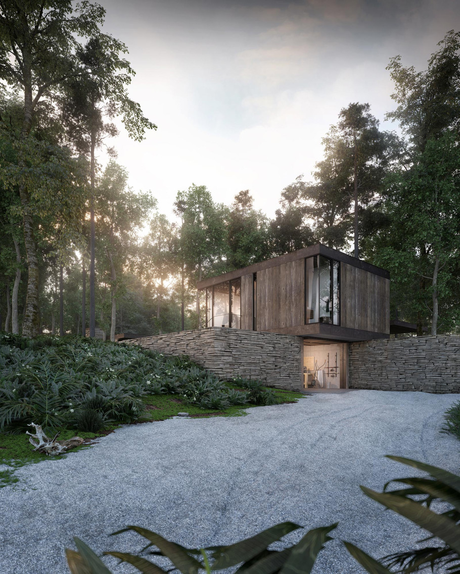 Villa In Forest