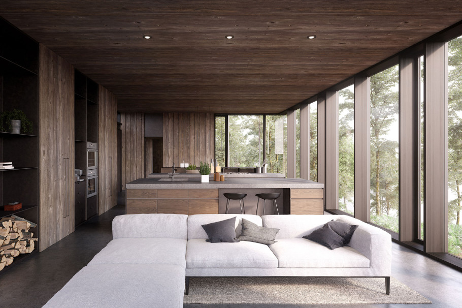 Villa In Forest