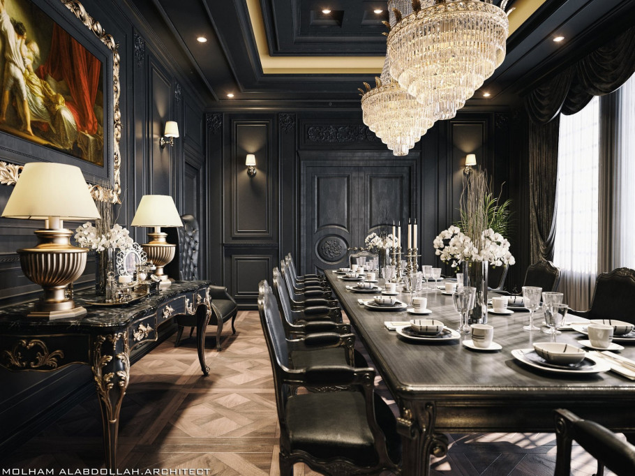 Black Dinning Room