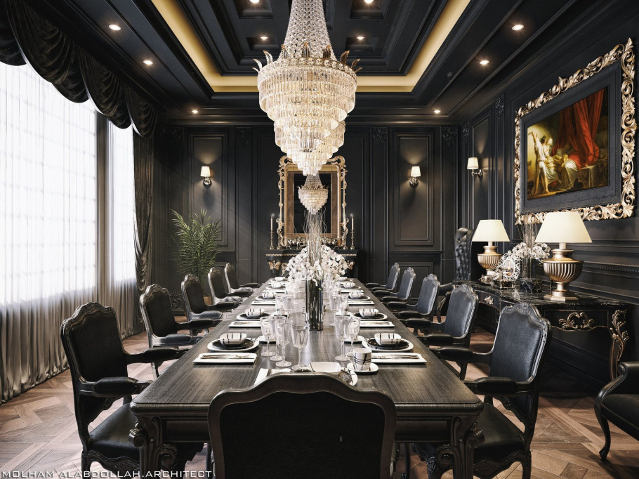 Black Dinning Room