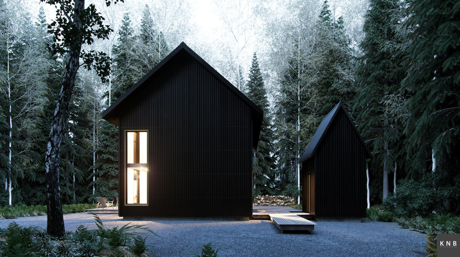 Black Metal Cabin