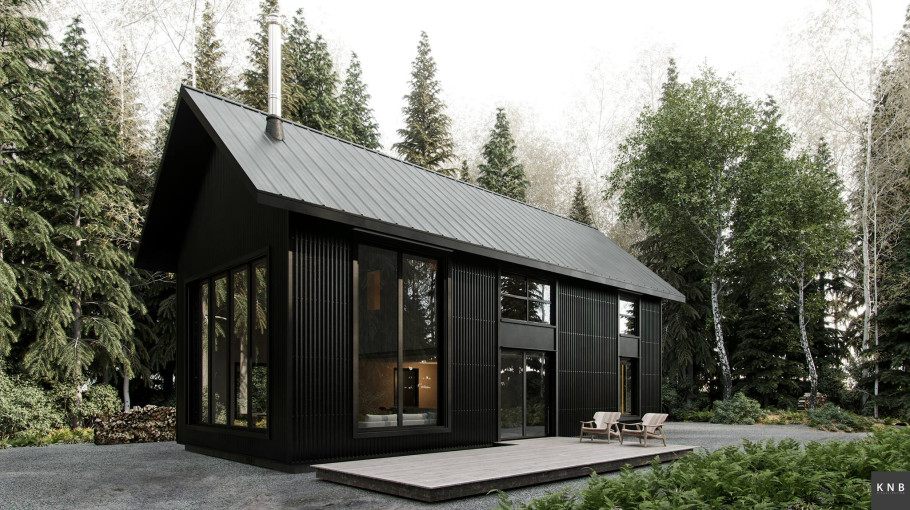 Black Metal Cabin