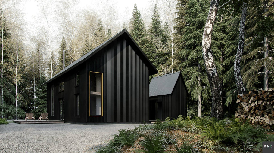 Black Metal Cabin