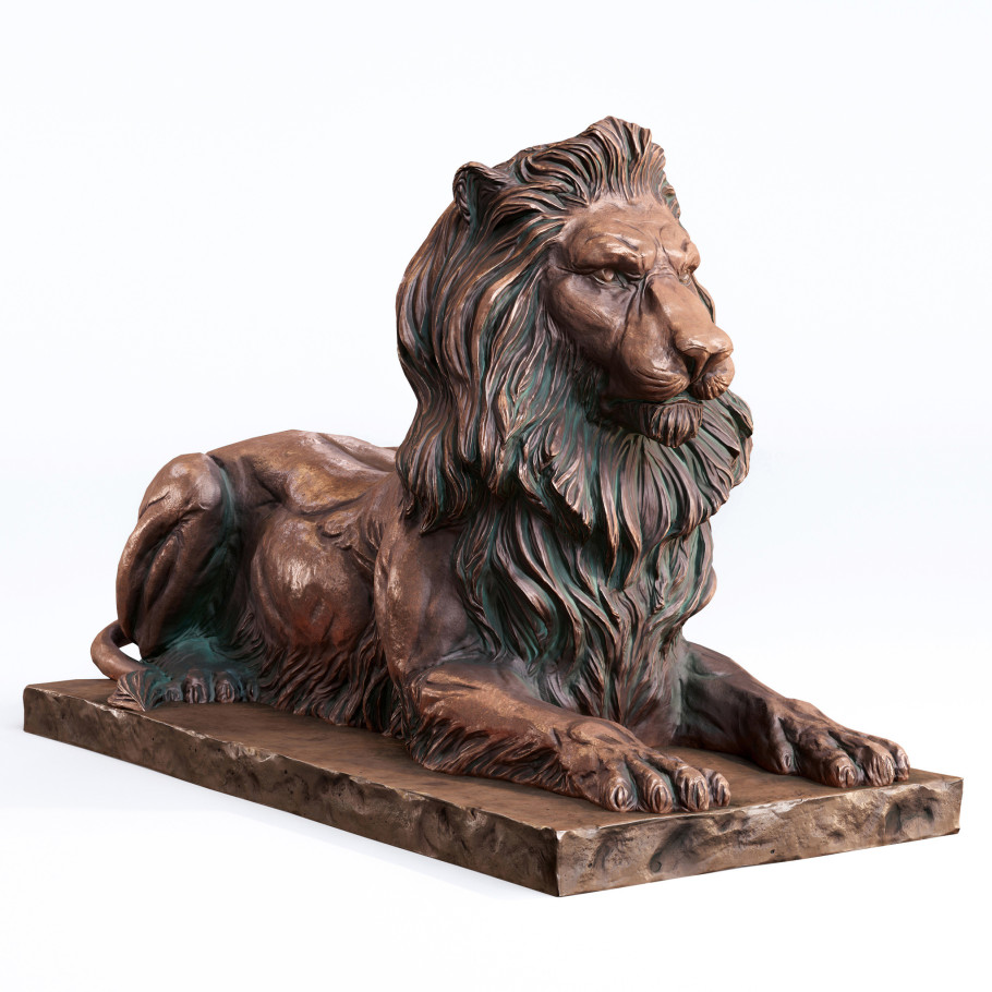 Bronze Lion lowpoly