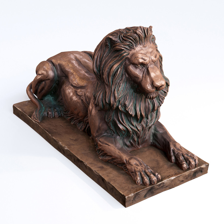 Bronze Lion lowpoly