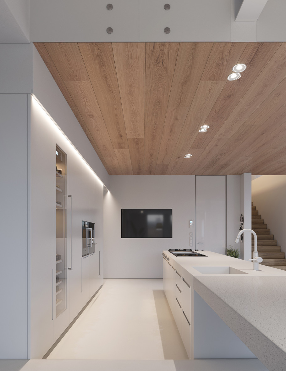 White apartment CGI