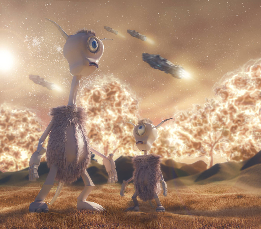 Aliens land on fire
