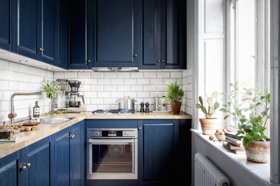 Blue kitchen