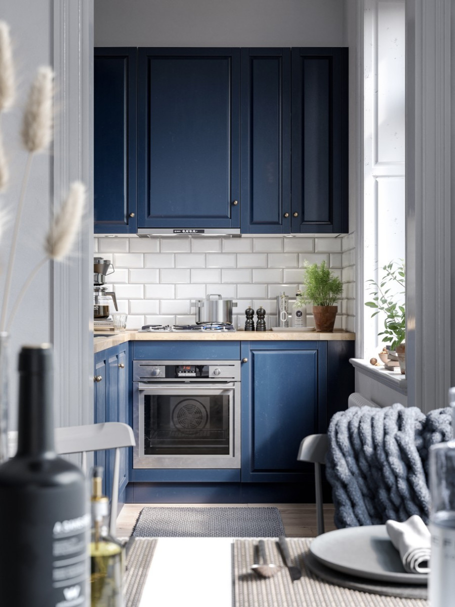 Blue kitchen