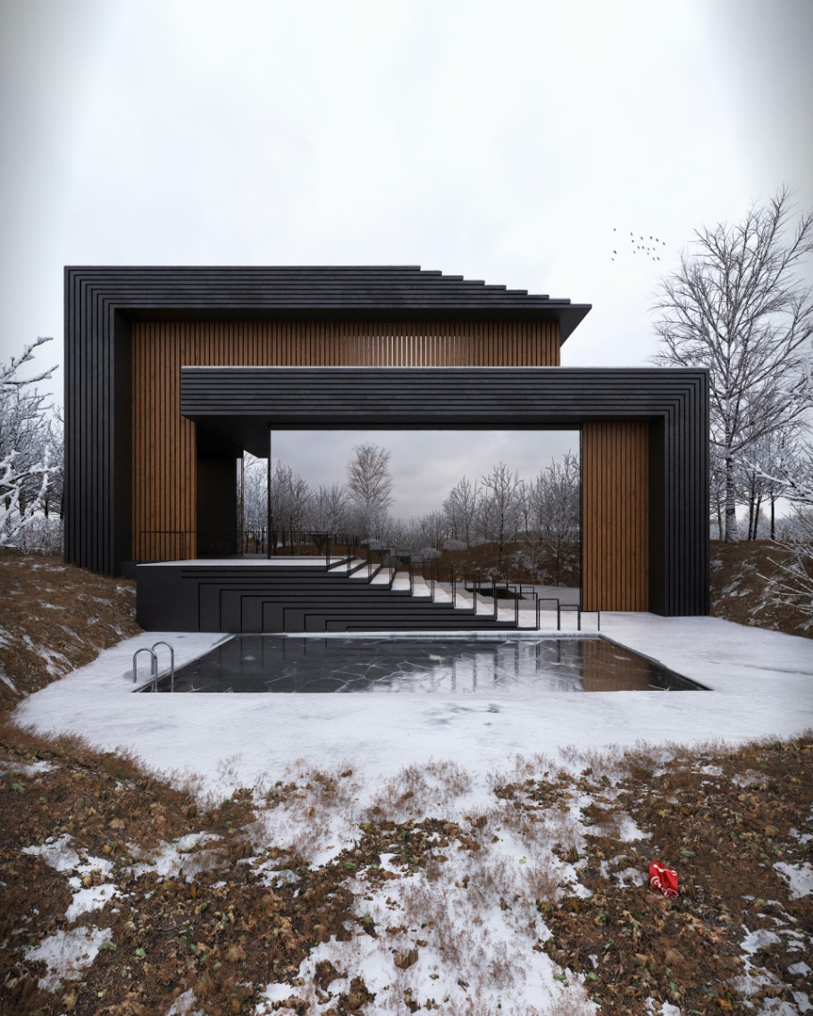 Modern villa in Sweden