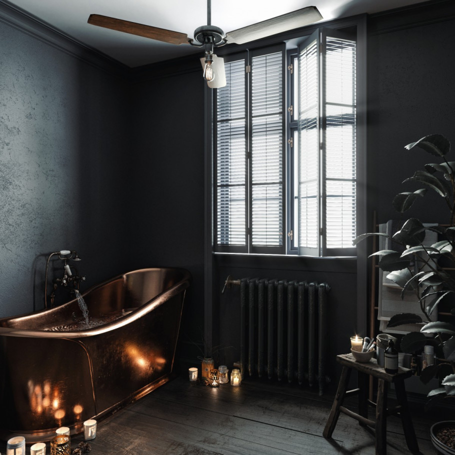 Dark Retro Bathroom