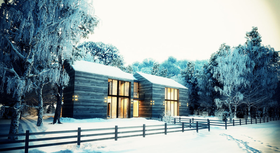 Snowy Family House