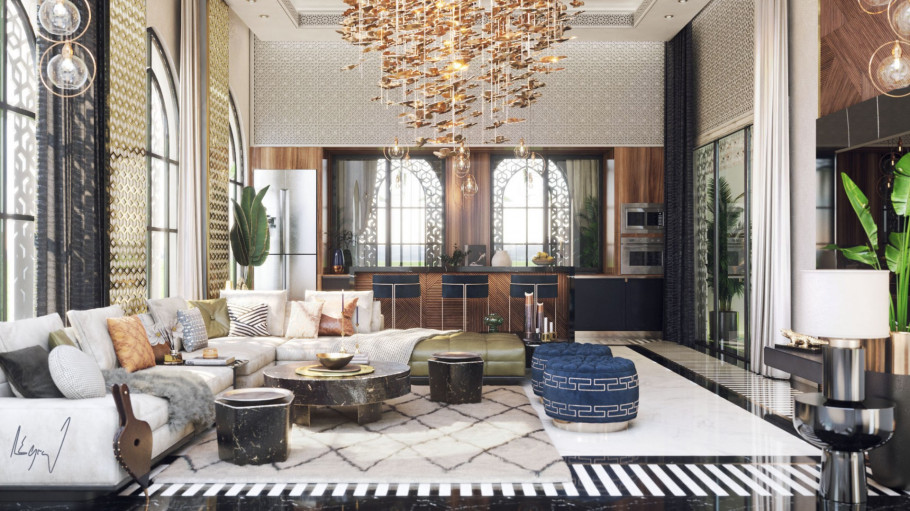 Modern Moroccan Majlis