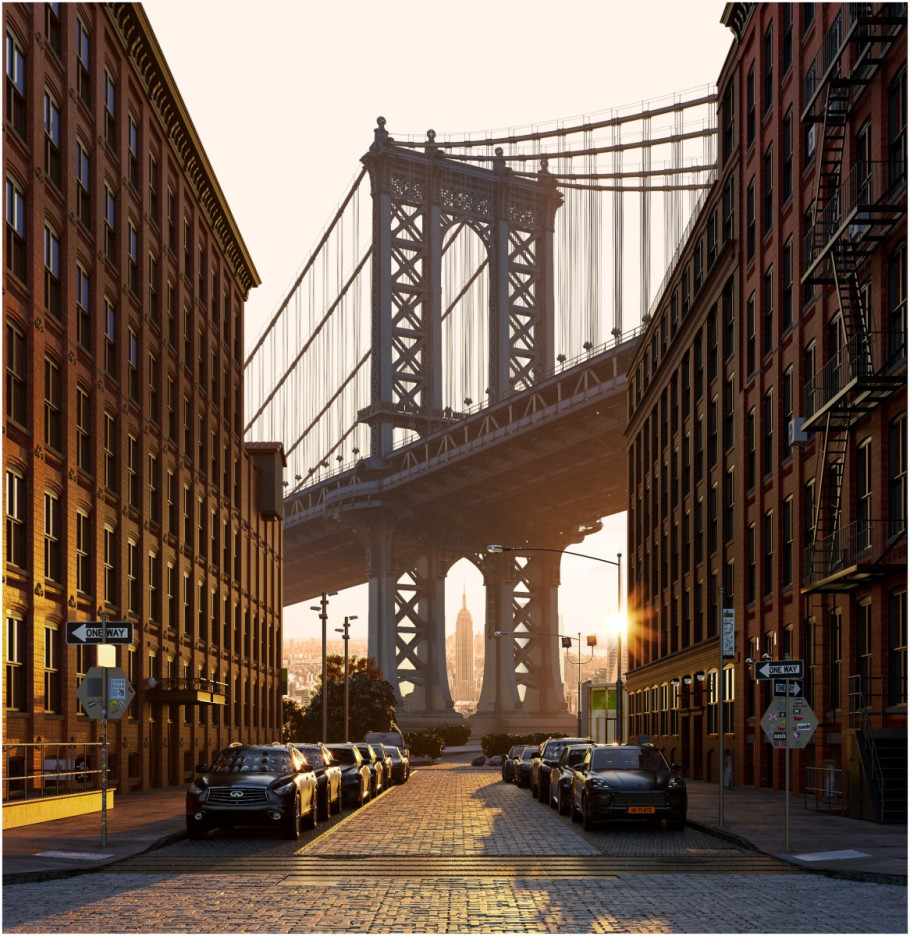 The Manhattan bridge