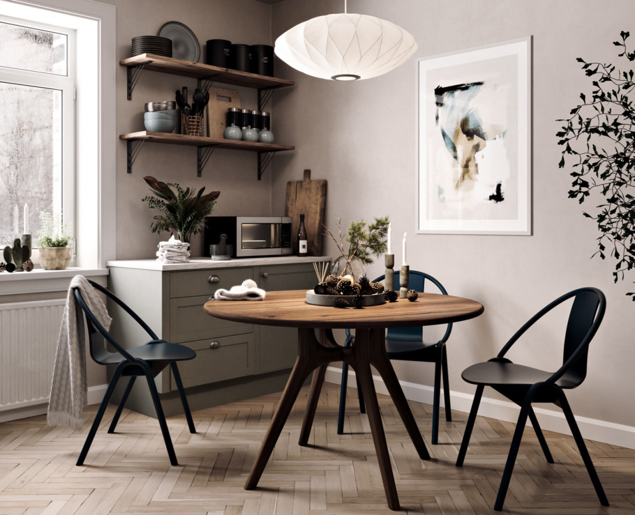 Moody Winter Kitchen
