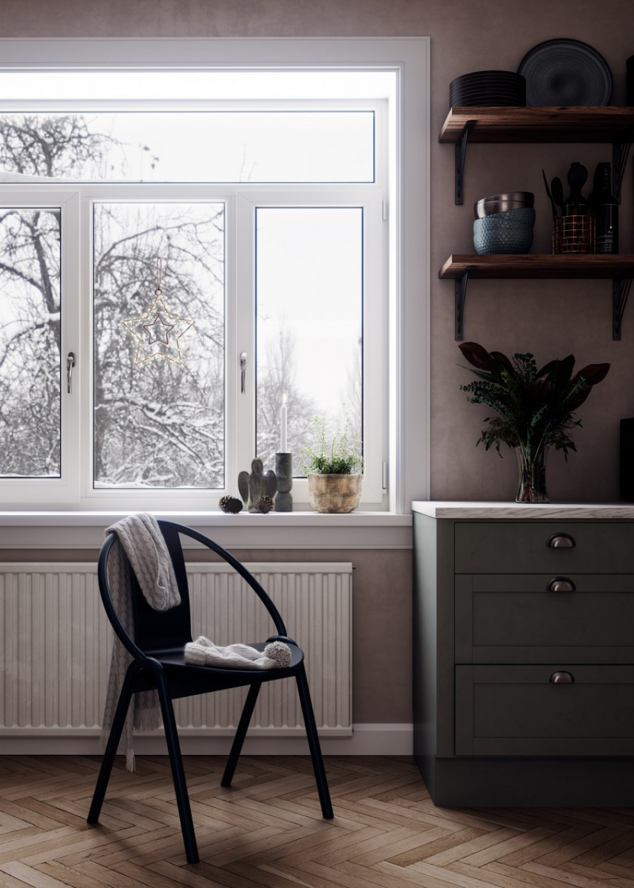 Moody Winter Kitchen