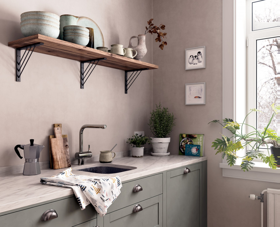 Moody Winter Kitchen