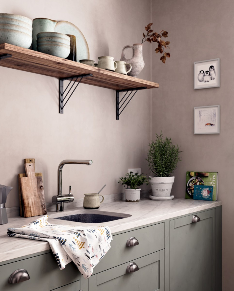 Moody Winter Kitchen