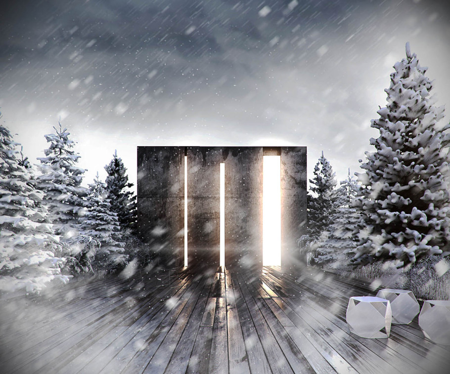 House in Snow