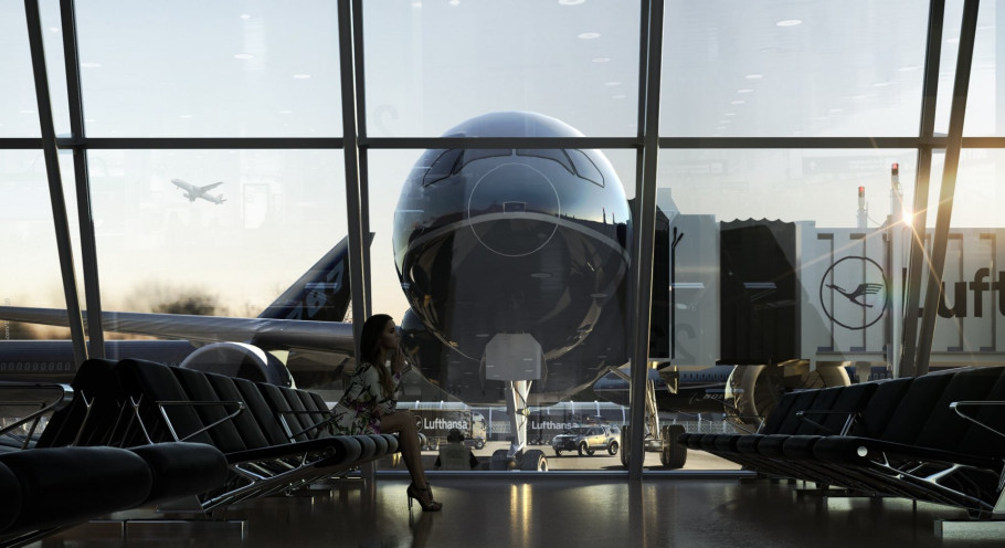 Flughafen Lobby