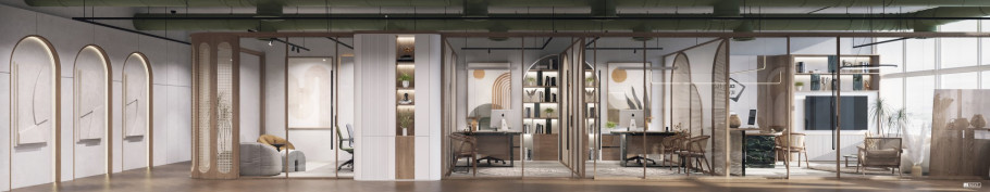 Boho-Contemp Office