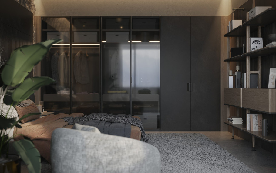 Stone Black Bedroom