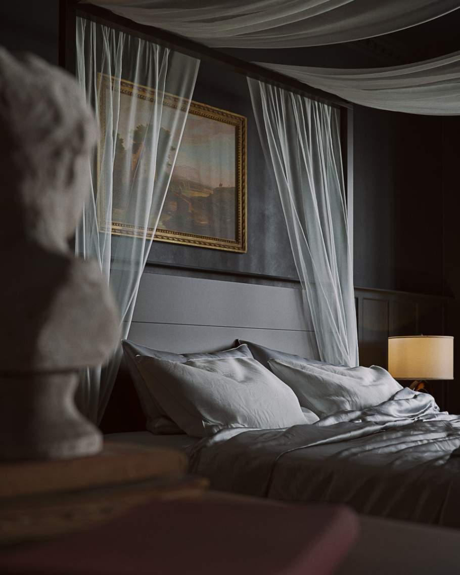 Dark & Moody Bedroom